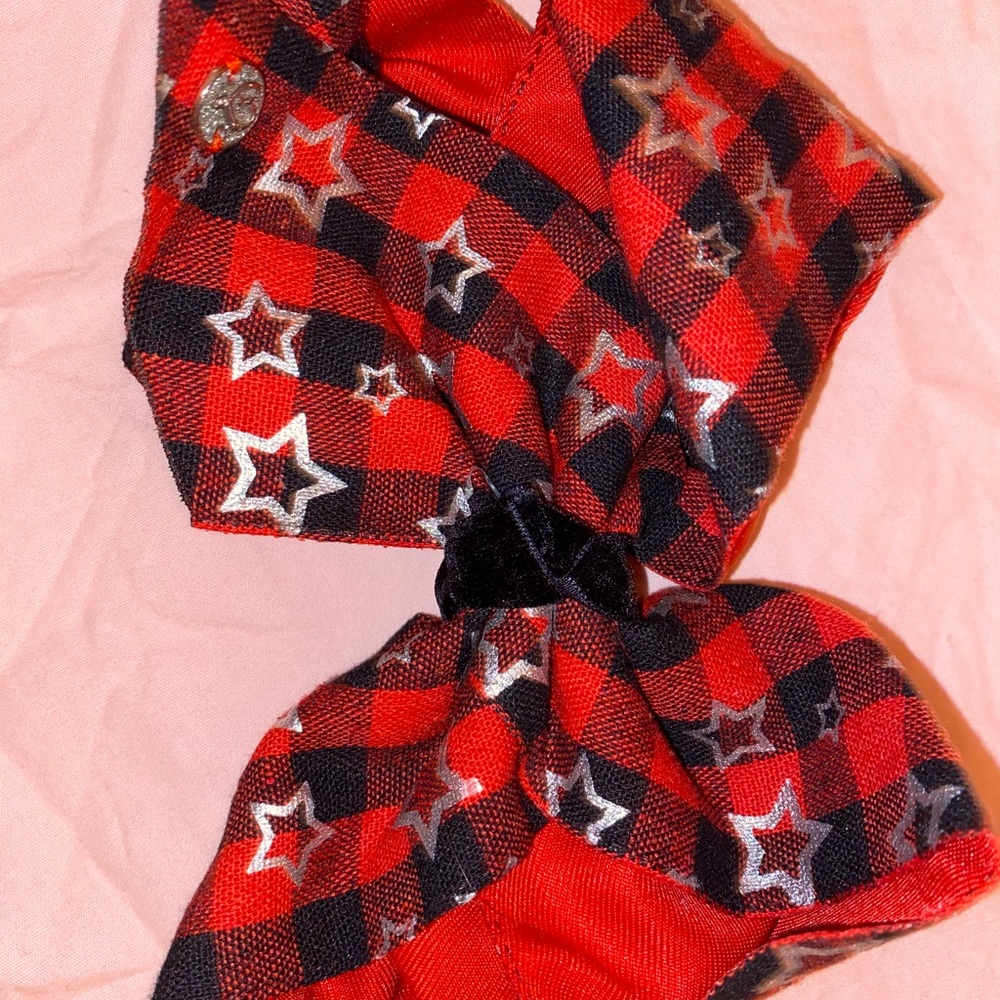 Plaid, Star Print JoJo Bow